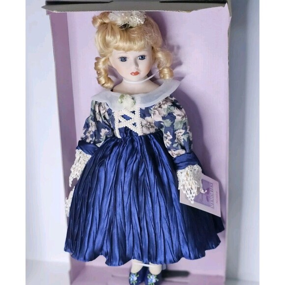 Vintage Hand Crafted Porcelain Doll Collectible Memories Monica 16 inches - Picture 1 of 16